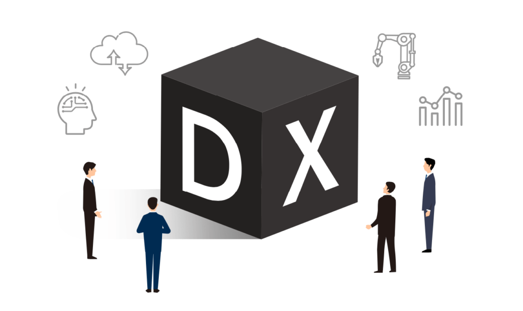 情報システム部門がどこまで会社の DX に参加すべきか＿イメージ
